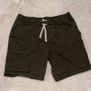 Men's Olive Green Casual Shorts